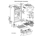 GE TBX16DAXKRWH cabinet diagram