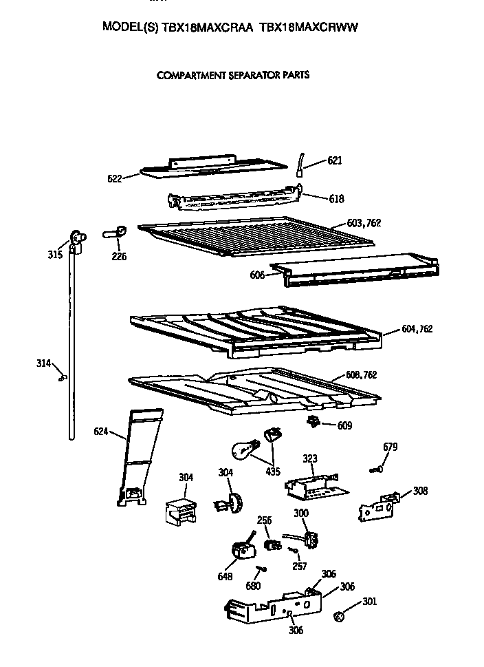 Compartment separator
