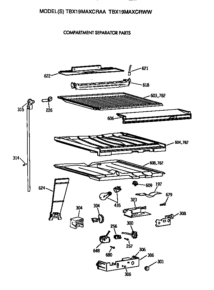Compartment separator