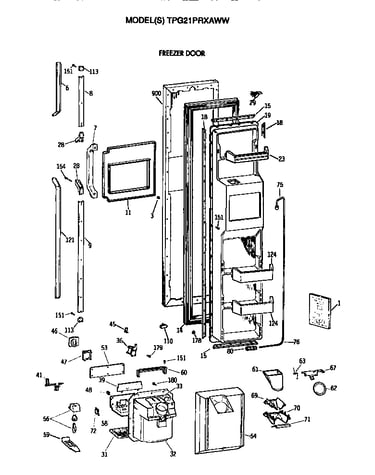 Freezer door