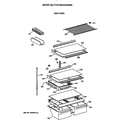 Hotpoint CTG18GAXDRWW shelves diagram