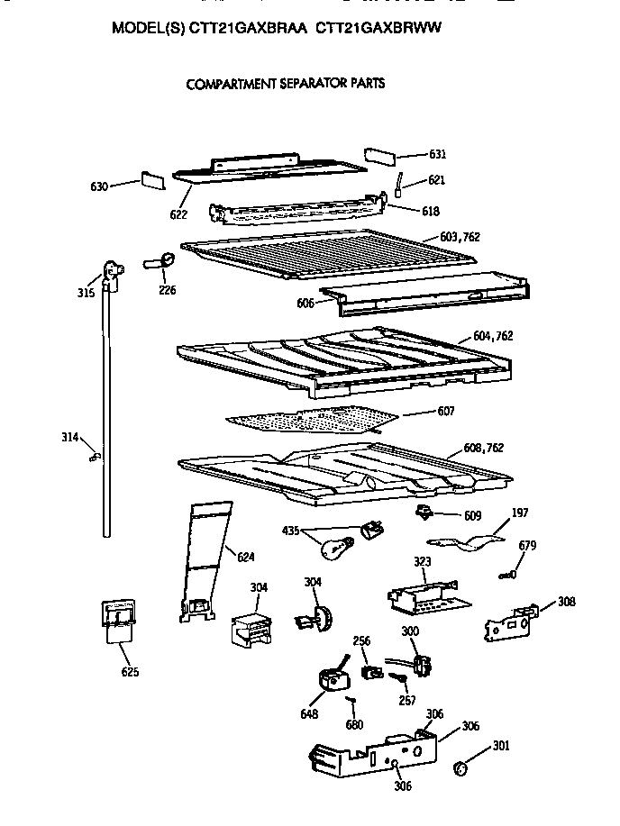 Compartment separator