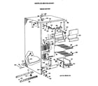 GE MSX19LAXAWH freezer section diagram