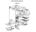 GE MSX20BAXAWH freezer section diagram