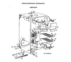 GE MSX20GAXAWW freezer section diagram