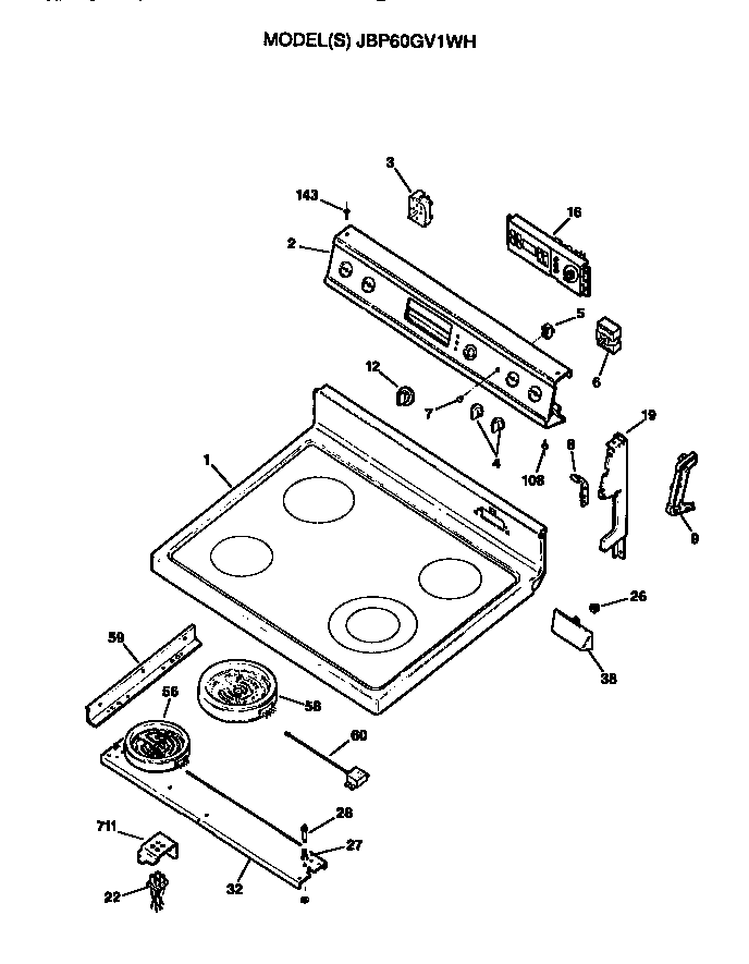 Cooktop/controls