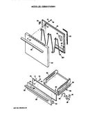Oven door and broiler