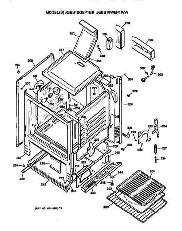 Oven cabinet