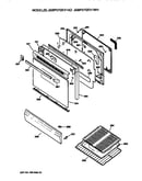 Oven door and broiler
