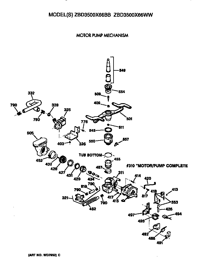 Motor/pump