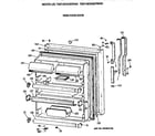 GE TBX19DAXERAA fresh food door diagram