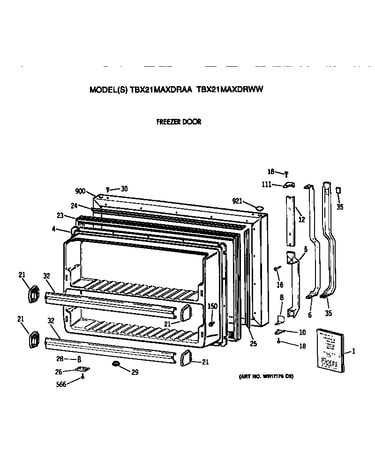 Freezer door