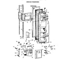 GE TFG24ZFXAWH freezer door diagram