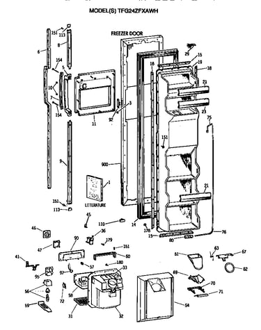 Freezer door