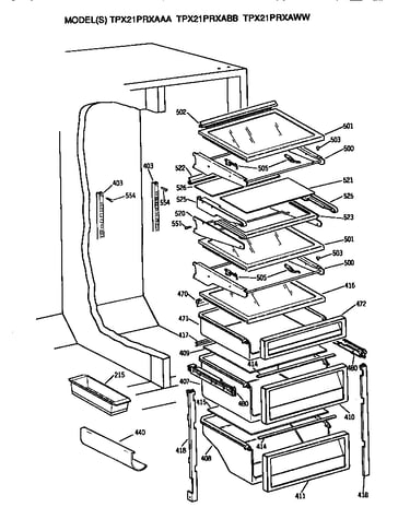 Shelves (tpx21prxaaa/abb/aww)