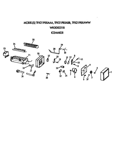 Icemaker (tpx21prxaaa/abb/aww)