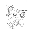 Hotpoint DLL3980SBM drum and duct diagram