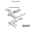 Hotpoint DLL3980SBM gas valve and burner diagram
