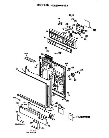 Front/control panel