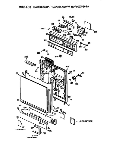 Front/control panel