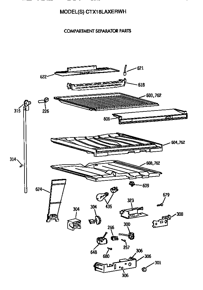 Compartment separator