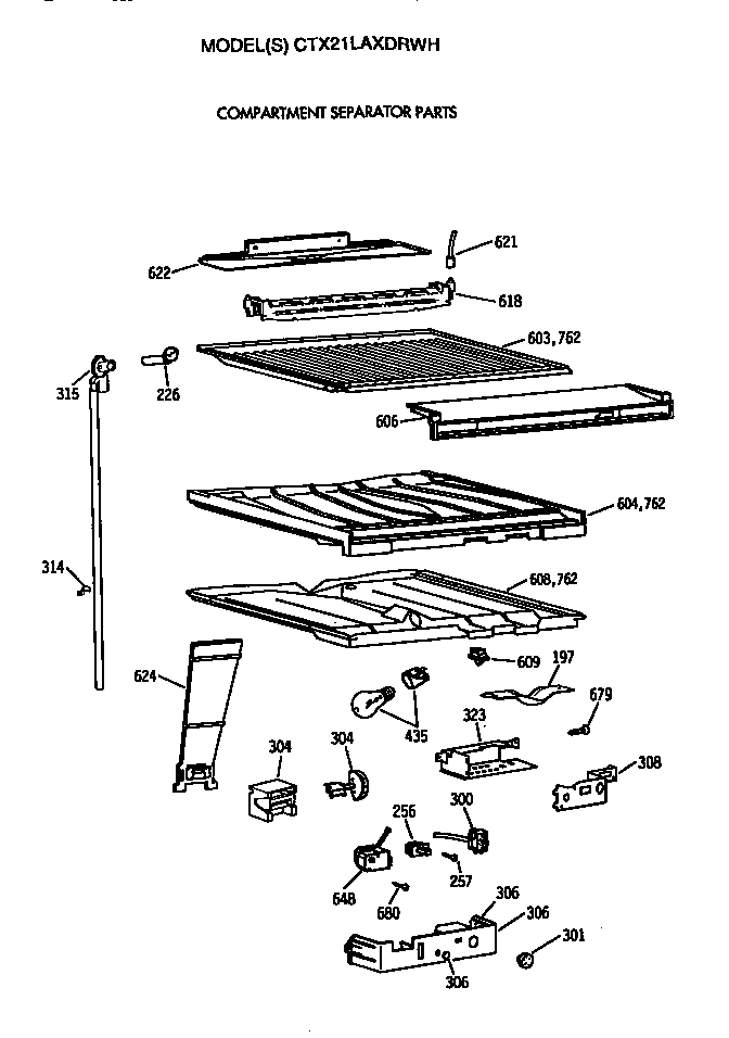Compartment separator