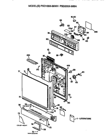 Front/control panel
