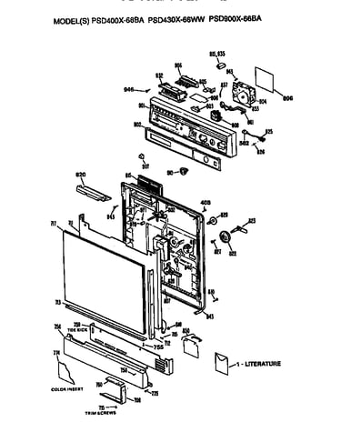 Front/control panel