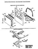 Cabinet front, gas valve and burner
