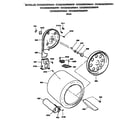 GE DDG9685SBMAA drum and duct diagram
