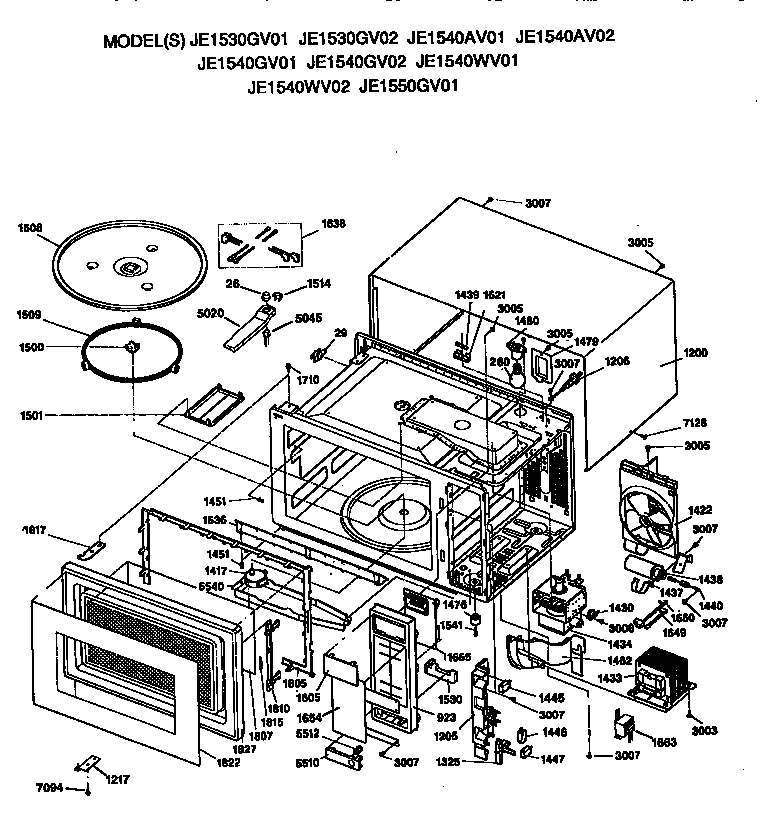 MICROWAVE PARTS