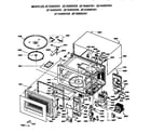 GE JE1540WV02 microwave parts diagram