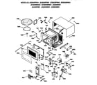 GE JE950GN01 microwave parts diagram