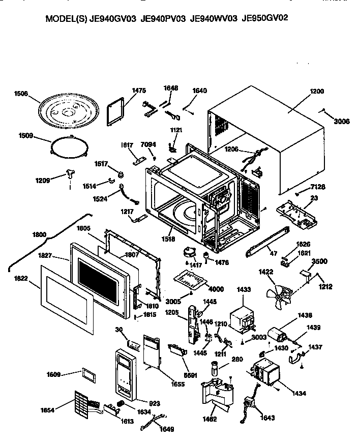 MICROWAVE PARTS