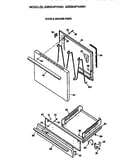 Oven door and broiler