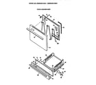 GE JGBS04EV2WH oven door and broiler diagram