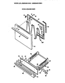Oven door and broiler