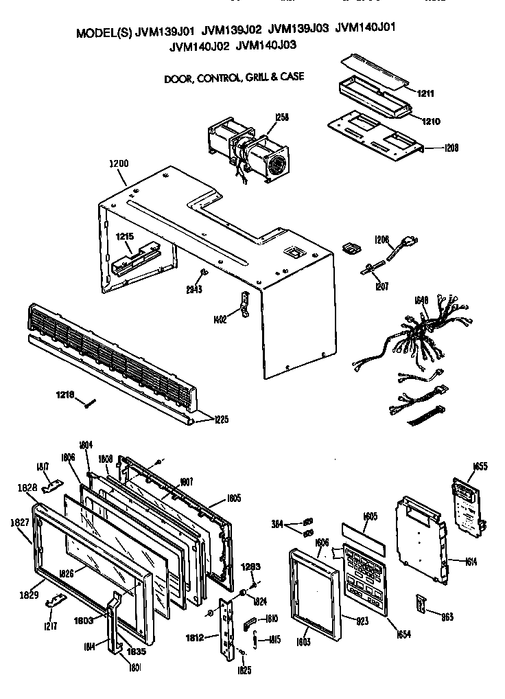 Door/control/grill case