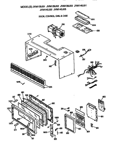 Door/control/grill case