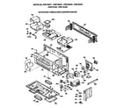 GE JVM140J01 bottom plate/internal parts/mounting brkt diagram