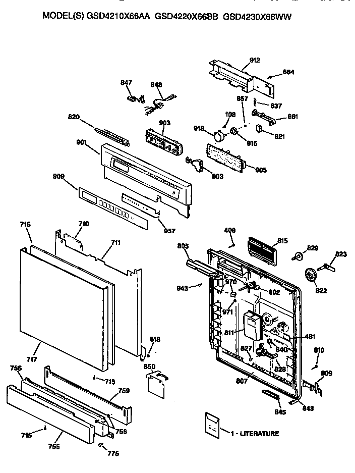 FRONT/CONTROL PANEL