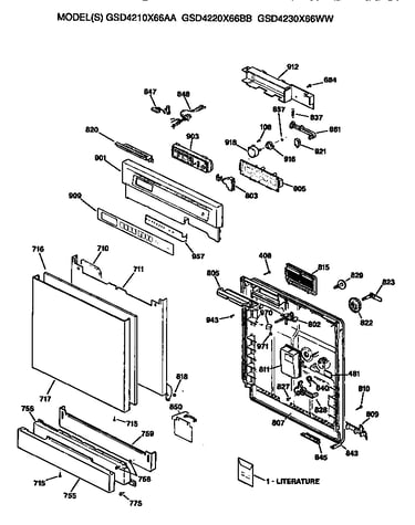 Front/control panel