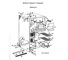 GE TFT20SAXAWW freezer section diagram