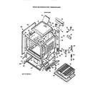 Hotpoint RGB524EV2WH oven cabinet diagram