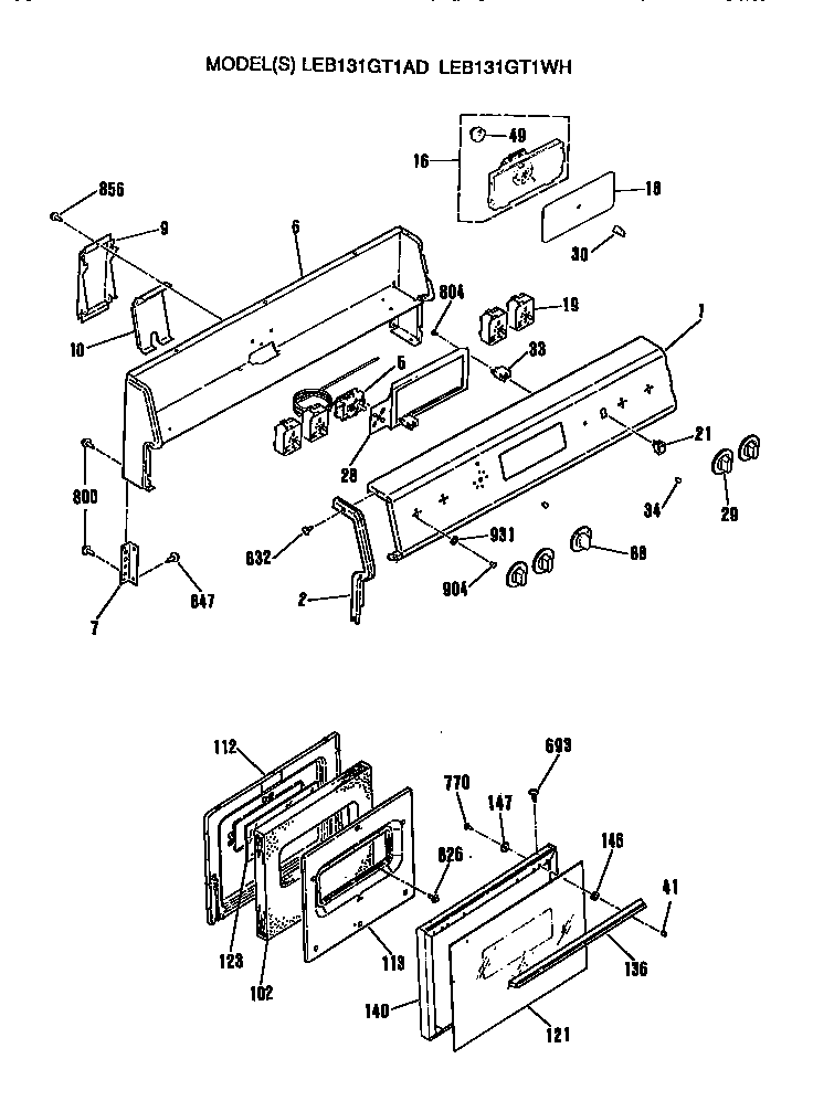 Door/controls