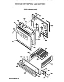 Oven door and broiler