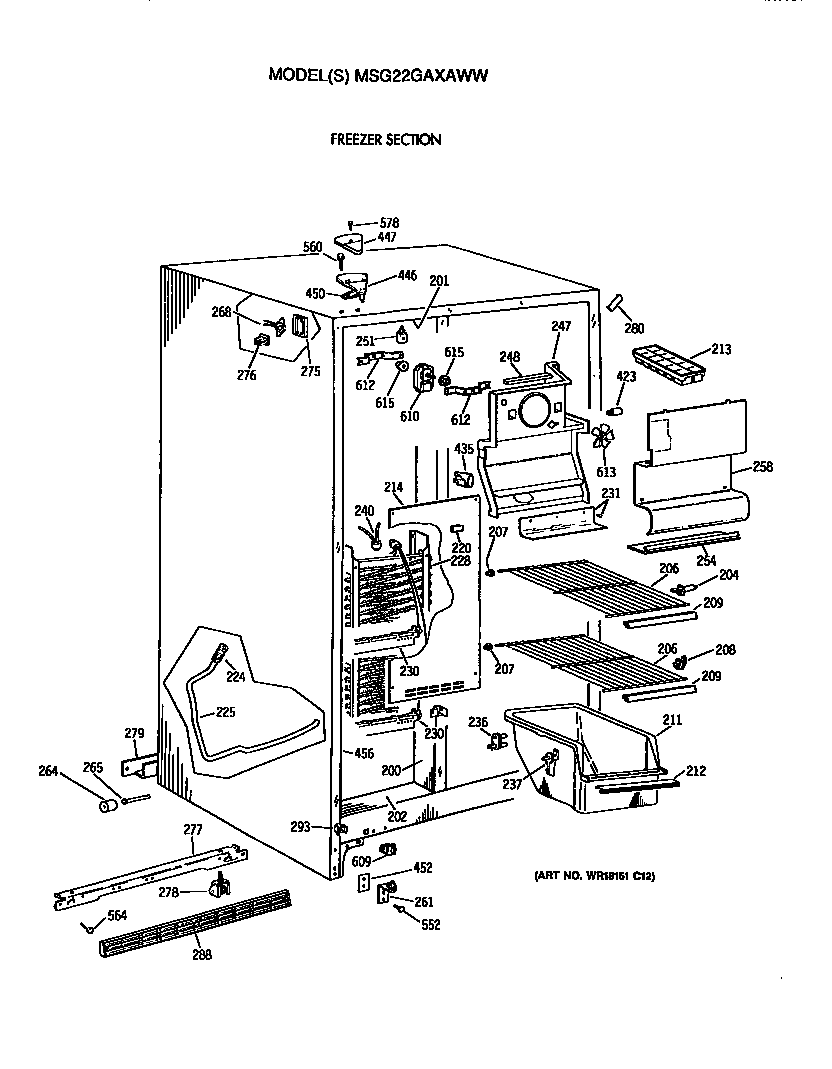 Freezer section