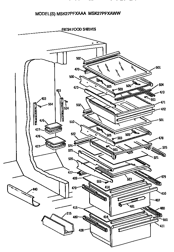 SHELVES