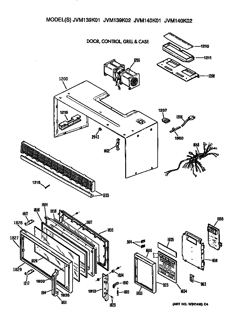 Door/control/grill&case