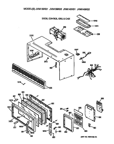 Door/control/grill&case